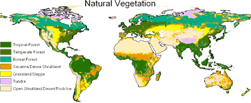 World Land Use Map Global Land Use Database | Center For Sustainability And The Global  Environment